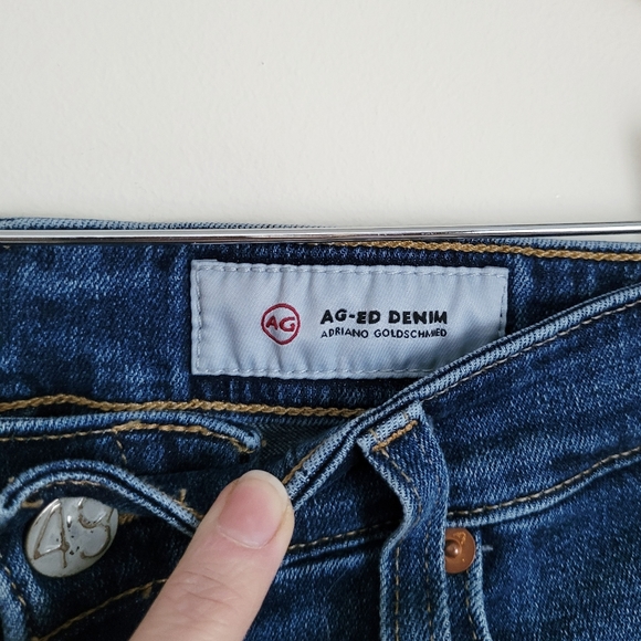 AG Adriano Goldschmied | The Farrah High Rise Skinny Ankle Raw Hem Jean - 29R - Picture 4 of 16